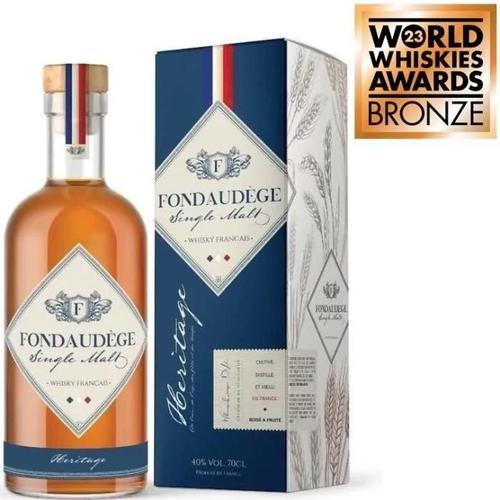 Fondaudege - Heritage - Single Malt - Whisky Francais - 40.0 Vol. - 70 Cl Sous Etui Aucune