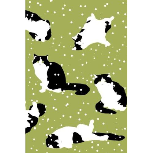 Snow Cat Notebook: Cat Playing In Snow Lined Pages, Playful Colorful Cat Art Notebook. Children's Composition Book, Kids And Adult Notebook. Grade ... Journal. 6x9 Inches, 110 Pages (Cats)