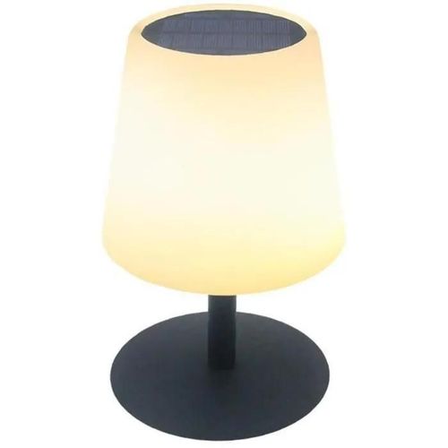Lampe De Table Solaire Standy Tiny Solar Blanc Acier H25cm
