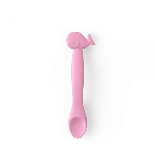 Cuillère Bébé Baleine Rose