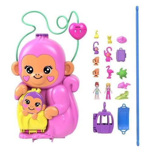 Polly Pocket  Momma Monkey & Baby