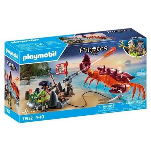 Playmobil Pirates 71532 - Pirate Et Crabe Géant