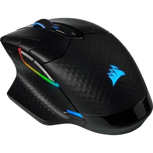 CORSAIR Gaming DARK CORE RGB PRO - Souris - optique - 8 boutons - sans fil, filaire - 2.4 GHz, Bluetooth 4.2 LE, USB 2.0 - noir