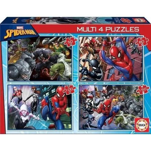 Spiderman Multi Puzzle 4 En 1 Spider-Man