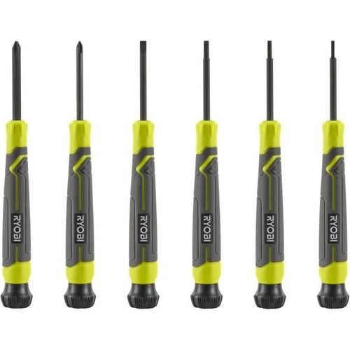 Jeu de 6 tournevis de précision RYOBI - RHSDSPC6