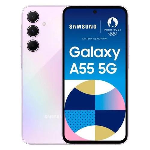 Samsung Galaxy A55 5G 128 Go Rose Lilas