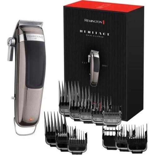 Remington Hc9100 Tondeuse Cheveux Professionnelle Heritage - Lames Amovibles Et Lavables - Moteur Pro - 11 Sabots