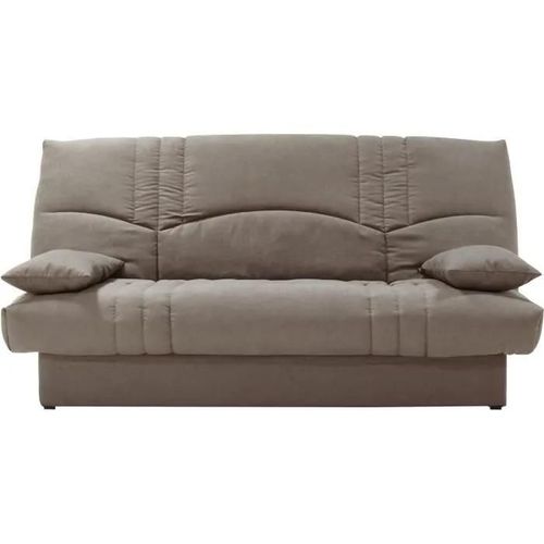 Clic Clac 3 Places Thelma - Tissu Soro Taupe - Couchage 125x190 Cm - L190 X P92 X H96 Cm