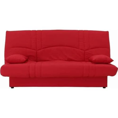 Dream Banquette Clic Clac 3 Places - Tissu Rouge - Slyle Contemporain - L 190 X P 92 Cm