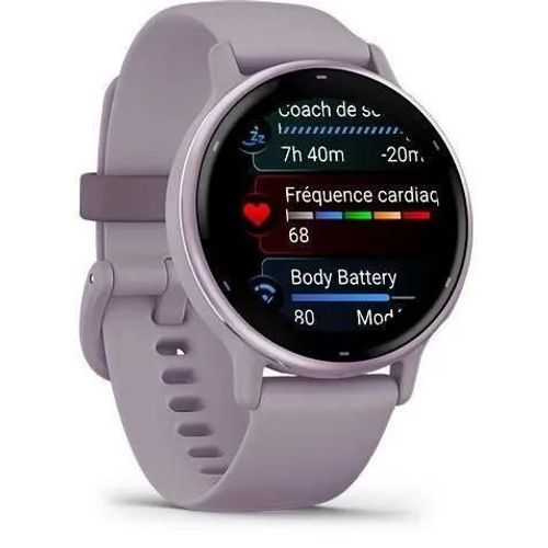 Montre Connectée Gps Garmin Vivoactive 5 - Metallic Orchid Avec Bracelet Violet