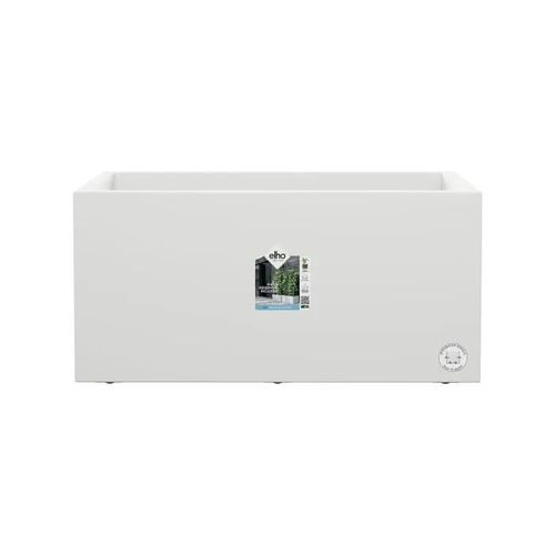Jardinière Rectangle En Plastique 80 X 40 Cm Elho Vivo Long Blanc