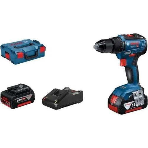 Perceuse-visseuse BOSCH GSR 18V-55 - 2 batteries 18V 4.0Ah chargeur, coffret - 06019H5200