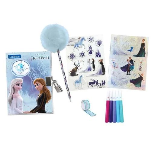 La Reine Des Neiges - Journal Intime Electronique - Effets Lumineux Et Accessoires (Stickers, Crayon, Feutres)