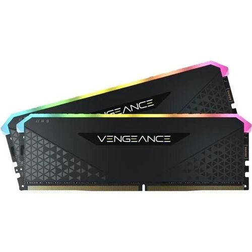 CORSAIR Vengeance RGB RS - DDR4 - kit - 32 Go: 2 x 16 Go - DIMM 288 broches - 3600 MT/s / PC4-28800 - CL18 - 1.35 V - mémoire sans tampon - non ECC - noir