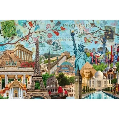 Puzzle Puzzle 5000 P - Carte Postale Des Monuments