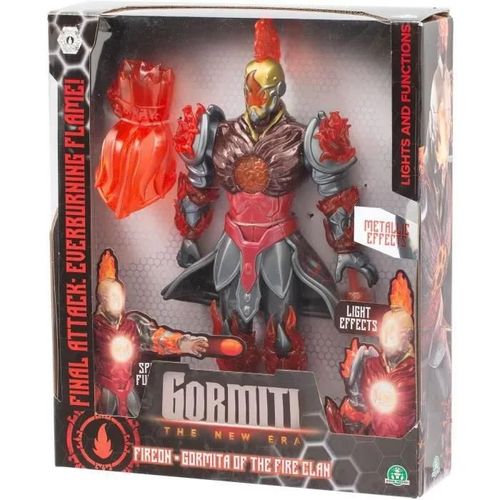 Live Action Gormiti - Figurine Articulée De 27 Cm Gormiti Avec Attaque Lumineuse - Feu