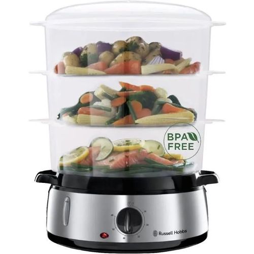 Russell Hobbs Cook@Home 19270-56 - Cuiseur vapeur - 9 litres - 800 Watt - inox brossé