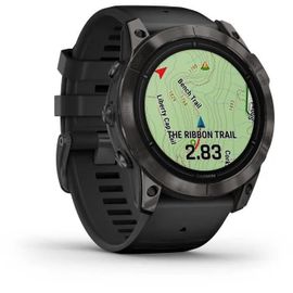 Garmin Epix Pro - Standard Edition - 2e Génération - 51 Mm - Polymère Renforcé De Fibres Gris Ardoise - Oui Montre Connectée Avec Bracelet - Silicone - Noir - Taille Du Poignet : 127-210 Mm -...