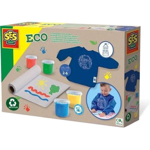 Kit De Peinture Au Doigt Avec Tablier Eco