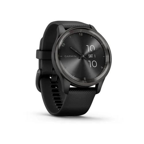 Garmin Vívomove Trend - 40 Mm - Noir - Montre Intelligente Avec Bracelet - Silicone - Taille Du Poignet : 125-190 Mm - Monochrome - Bluetooth, Ant+ - 28.3 G