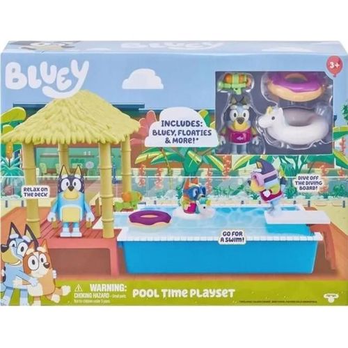 Bluey Piscine Et Figurine Articulée De 6 3 7 6 Cm Accessoires 13065