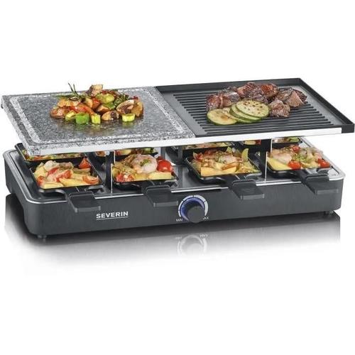 SEVERIN RG 2376 - Raclette/grill/pierre à griller - 1.4 kWatt - noir