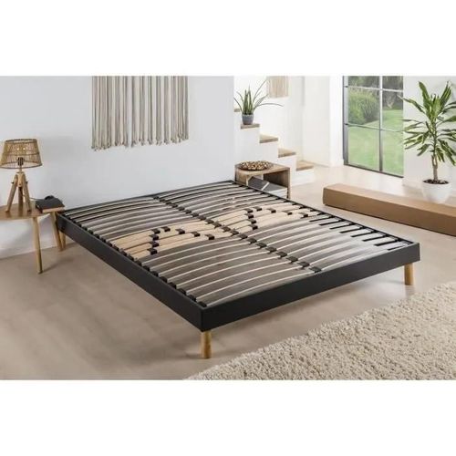 Sommier Kit 160x200 Cm - 20 Lattes - Réglable - Somkit