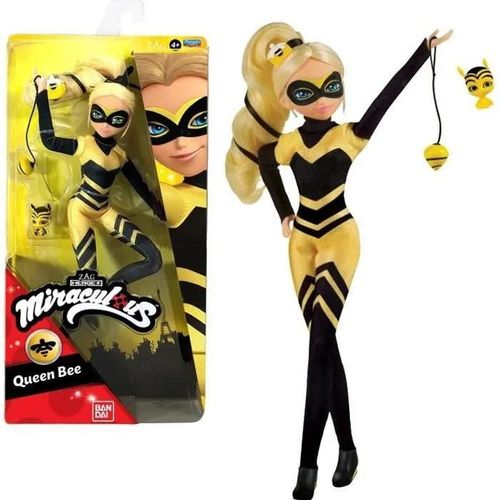 Bandai - Miraculous - Poupée - Queen Bee - Poupée Mannequin Articulée 26 Cm - P50003