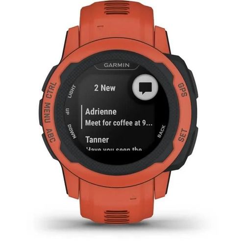 Garmin Instinct 2s - 40 Mm - Coquelicot - Montre De Sport Avec Bracelet - Silicone - Taille Du Poignet : 112-180 Mm - Monochrome - 32 Mo - Bluetooth, Ant+ - 42 G