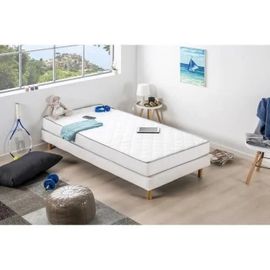 DEKO DREAM Matelas 90 x 190 - Mousse - 14 cm - 5 zones - Ferme - HAHTUVA