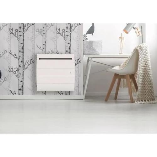 AIRELEC NOV O modèle Horizontal 750 W - Radiateur électrique Chaleur Douce - Coloris blanc brillant - Origine France Garantie