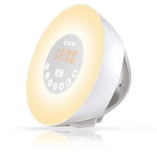 CGV CR Aruna - Radio-réveil - blanc, multicolore