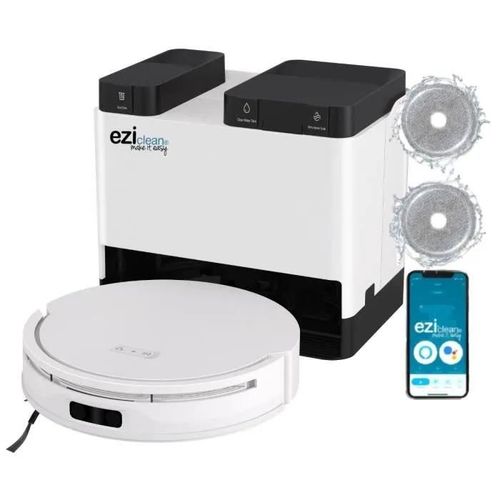 Robot aspirateur laveur avec base de vidage eziclean All In One Z12 Ultra