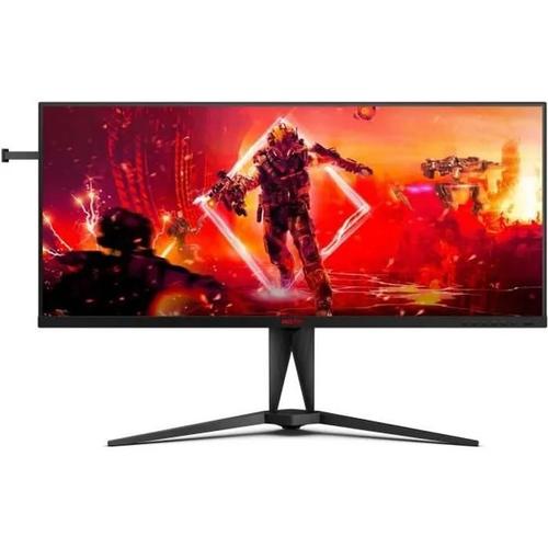 AOC AGON AG405UXC - Écran LED - jeux - 40" - 3440 x 1440 WQHD @ 144 Hz - IPS - 1200:1 - 1 ms - 2xHDMI, DisplayPort, USB-C - haut-parleurs - noir