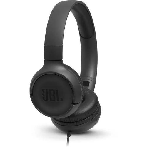 JBL TUNE 500 - Écouteurs avec micro - sur-oreille - filaire - jack 3,5mm - noir