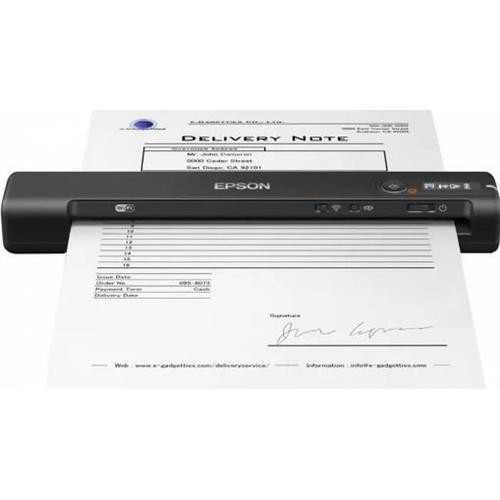 Epson WorkForce ES-60W - Scanner à feuilles - Capteur d'images de contact (CIS) - A4 - 600 dpi x 600 dpi - jusqu'à 300 pages par jour - USB 2.0, Wi-Fi(n)