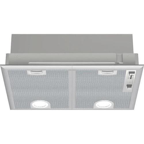 Bosch Serie 4 DHL555BL - Hotte - groupe filtrant - Niche - largeur : 50 cm - profondeur : 35 cm - extraction et recirculation (avec kit de recirculation supplémentaire) - argent métallique