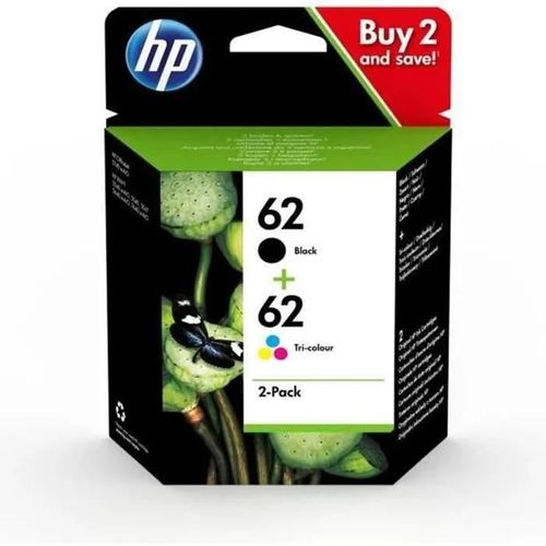 HP 62 2-pack (N9J71AE) - Pack de 2 cartouches d'encre - noir, couleurs