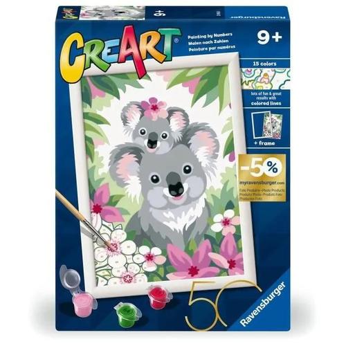 N° D'art 18x24 Cm. Maman Koala Et Son Bébé. Loisir Créatif. Kit De Peinture Par Numéros. Des 7 Ans. 23936. Ravensburger