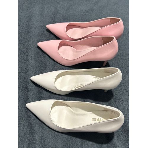 Chaussure À Talons Blanches Et Rose Pointure 41