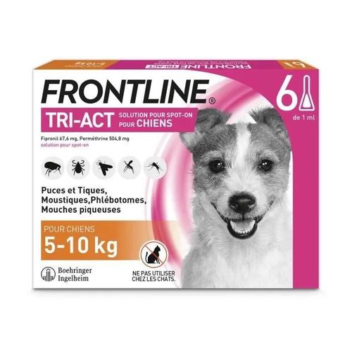 Solution Tri-Act S Petit Chien 6 Pip. - Frontline