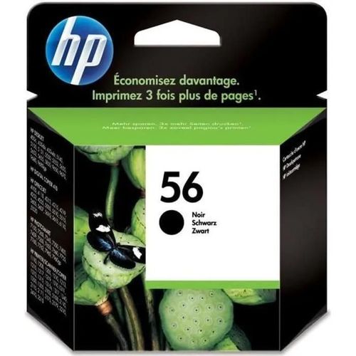 HP 56 - 19 ml - noir - originale - cartouche d'encre - pour Deskjet 51XX, Officejet 42XX, 56XX, J5508, J5520, Photosmart 7550, psc 1110, 12XX, 13XX