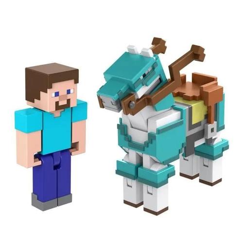 Minecraft - Assortiment Coffret 2 Figurines- Créer-Un-Bloc