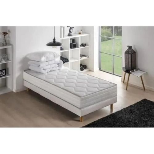 PACK PRET A DORMIR MALIN - MATELAS + SOMMIER 90 X 190 + COUETTE + OREILLER DEKO DREAM