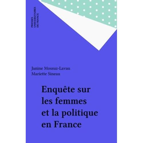 Enquête Sur Les Femmes Et La Politique En France