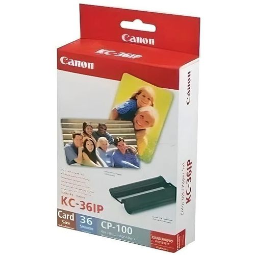 Canon KC-36IP - (36 feuille(s) x 1 kit ruban d'impression / papier - pour Canon SELPHY CP1000, CP1200, CP1300, CP530, CP780, CP790, CP800, CP820, CP900, CP910