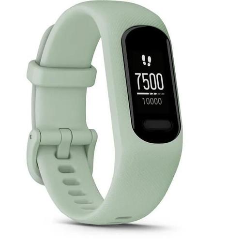 Garmin Vívosmart 5 - Tracker D'activités Avec Bracelet - Silicone - Menthe Fraîche - Taille Du Bracelet : S/M - Monochrome - Bluetooth, Ant+ - 24.5 G