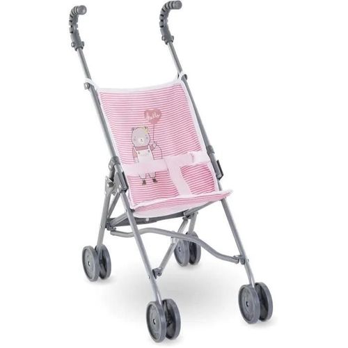 Mes Accessoires Poupons Corolle Bb36/42/52 Poussette Canne Rose