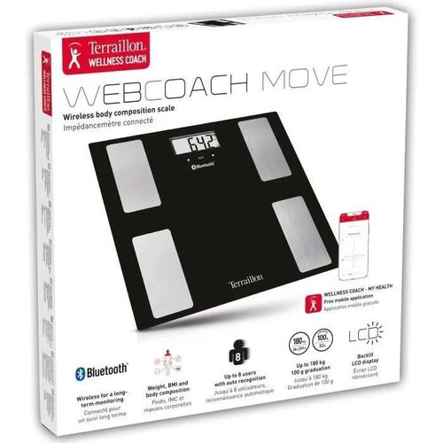 Pèse Personne Connecté Terraillon Web Coach Move