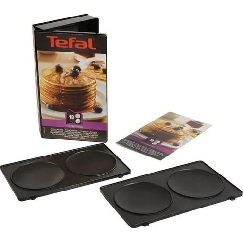 TEFAL Snack Collection - Lot de 2 Plaques Pancakes - Noir - Compatible Lave-vaisselle - XA801012